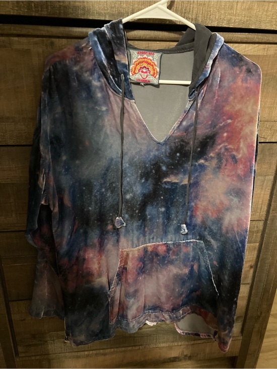 Johnny Was Tops - Johnny Was Tie-Dye Hooded Pullover Top - Multicolor